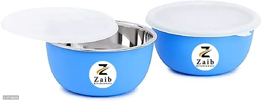 Multipurpose Stainless Steel Jars for Lunch Box and Mixing Bowl Food Storage Containers Pack of 2