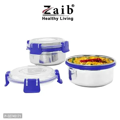 Zaib Capsule Lunch Box For Kids And School 100% Airtight Steel Each 300Ml Stainless Steel Container-thumb3