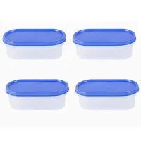 Durable Plastic Microwave Safe Containers With Lid For Kitchen Food Storage Pack Of 4-thumb2