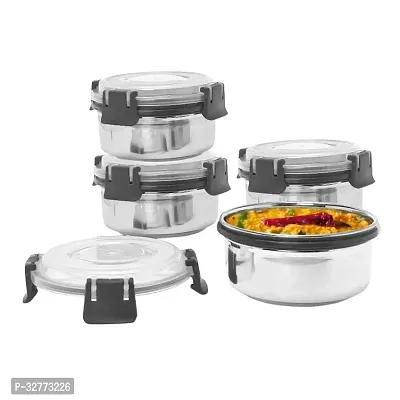 Durable Stainless Steel Microwave Safe Containers With Lid For Kitchen Food Storage Pack Of 4-thumb5