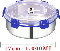 Multipurpose Stainless Steel Jars for Lunch Box and Mixing Bowl Food Storage Containers Pack of 3-thumb2