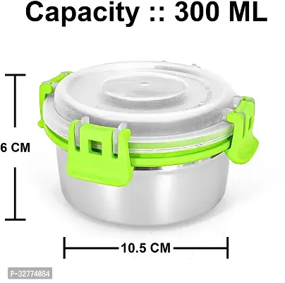 Durable Stainless Steel Microwave Safe Containers With Lid For Kitchen Food Storage Pack Of 5-thumb2