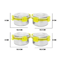 Durable Stainless Steel Microwave Safe Containers With Lid For Kitchen Food Storage Pack Of 4-thumb3