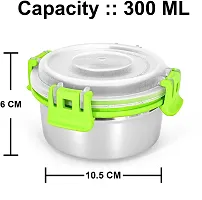 Multipurpose Stainless Steel Jars for Lunch Box and Mixing Bowl Food Storage Containers Pack of 5-thumb1