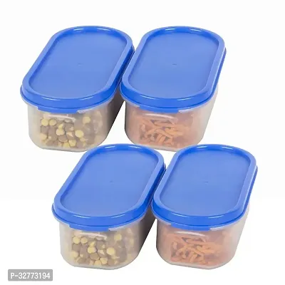 Durable Plastic Microwave Safe Containers With Lid For Kitchen Food Storage Pack Of 4-thumb0