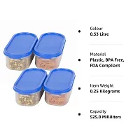 Durable Plastic Microwave Safe Containers With Lid For Kitchen Food Storage Pack Of 4-thumb1