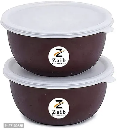 Multipurpose Stainless Steel Jars for Lunch Box and Mixing Bowl Food Storage Containers Pack of 2-thumb0