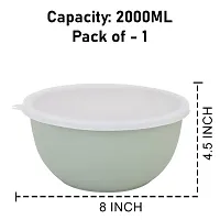 Durable Stainless Steel Microwave Safe Containers With Lid For Kitchen Food Storage Pack Of 1-thumb1