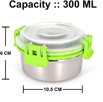 Multipurpose Stainless Steel Jars for Lunch Box and Mixing Bowl Food Storage Containers Pack of 3-thumb2