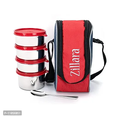 Zillara Executive Large Fresh Stainless Steel Lunch Box Set | Tiffin Box | Meal Holder (4)-thumb3