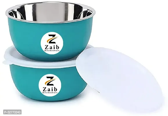 Durable Stainless Steel Microwave Safe Containers With Lid For Kitchen Food Storage Pack Of 2-thumb2