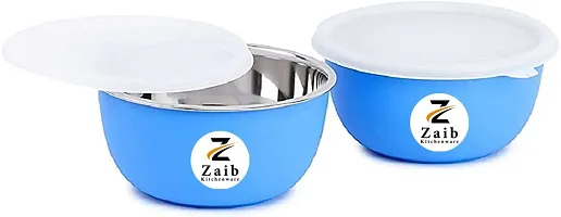 Multipurpose Stainless Steel Jars for Lunch Box and Mixing Bowl Food Storage Containers Pack of 2-thumb1