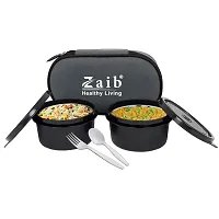 Zaib Microwave Safe Office Lunch Box Keep Food Hot For Long Time, Any Age Can Use, Either Office, School, Collage, And Kids Its 100% Airtight Super Non-Cracking Fabric Any Time Washable No Change-thumb1