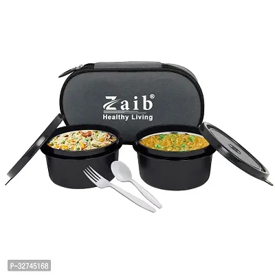 Zaib Microwave Safe Office Lunch Box Keep Food Hot For Long Time, Any Age Can Use, Either Office, School, Collage, And Kids Its 100% Airtight Super Non-Cracking Fabric Any Time Washable No Change-thumb2