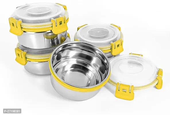 Multipurpose Stainless Steel Jars for Lunch Box and Mixing Bowl Food Storage Containers Pack of 2-thumb3