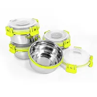 Durable Stainless Steel Microwave Safe Containers With Lid For Kitchen Food Storage Pack Of 4-thumb4