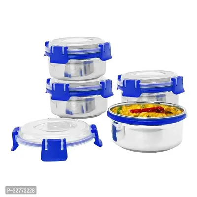 Durable Stainless Steel Microwave Safe Containers With Lid For Kitchen Food Storage Pack Of 4-thumb4