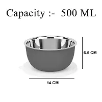 Durable Stainless Steel Microwave Safe Containers With Lid For Kitchen Food Storage Pack Of 1-thumb1