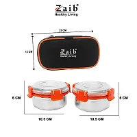 Zaib Lunch Box For Office, School And Collage, Steel Lunch Box For Kids Man And Woman, Keep Food Worm And Airtight Tiffin Leak Proof-thumb1