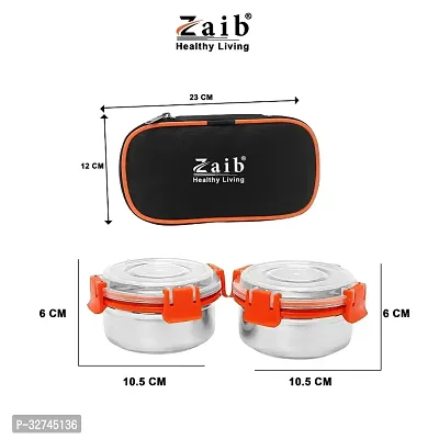 Zaib Lunch Box For Office, School And Collage, Steel Lunch Box For Kids Man And Woman, Keep Food Worm And Airtight Tiffin Leak Proof-thumb2