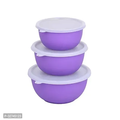 Microwave Safe Bowl Euro Bowl Set With Lid For Kitchen | Food Storage Container With Lid Set Of 3