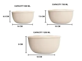 The Elite Collection Of Food Bowls, Airtight Microwave Safe Re-Heating Set 3-thumb1