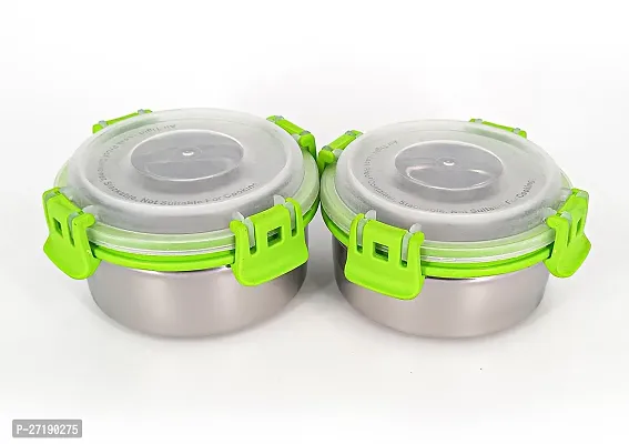 Multipurpose Stainless Steel Jars for Lunch Box and Mixing Bowl Food Storage Containers Pack of 2-thumb3