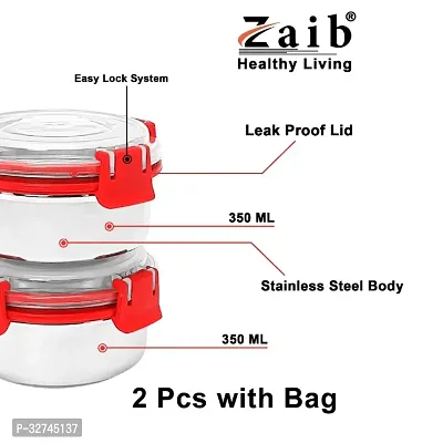 Zaib Lunch Box For Office, School And Collage, Steel Lunch Box For Kids Man And Woman, Keep Food Worm And Airtight Tiffin Leak Proof-thumb3