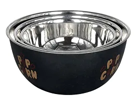 Microwave Safe Bowl Euro Bowl Set with Lid for Kitchen | Food Storage Container with lid set of 3-thumb2