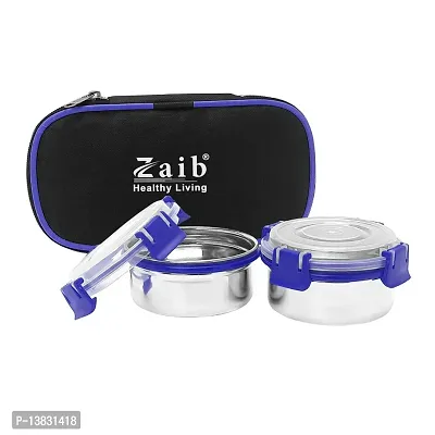 Zaib lunch box for office, school and collage, steel lunch box for kids man and woman, keep food worm and airtight tiffin leak proof-thumb0