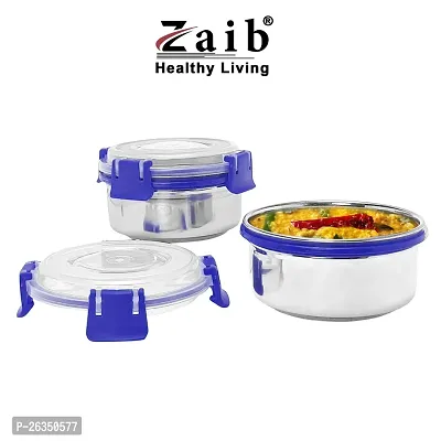 Zaib Capsule lunch box for kids and school 100% airtight steel each 300ml stainless steel container-thumb3