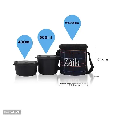 Zaib Airtight Microwave safe Food container, lunch box set keep food hot very long time-thumb2