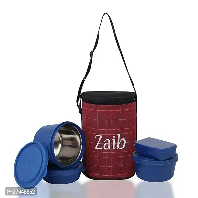 Zaib Premium Series Preserve  Serve: The Elite Collection of Food tiffin, Airtight Microwave Safe Re-heating capacity- 600ml, 400ml ,250ml ,100ml-thumb0