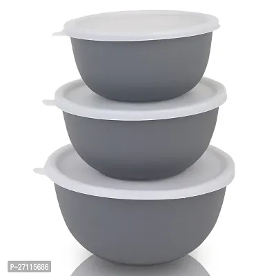 Microwave Safe Bowl Euro Bowl Set with Lid for Kitchen | Food Storage Container with lid set of 3