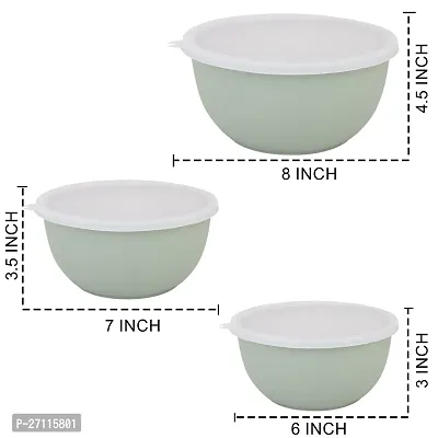 Microwave Safe Bowl Euro Bowl Set with Lid for Kitchen | Food Storage Container with lid set of 3-thumb4