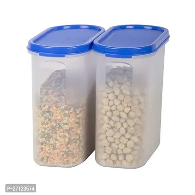 Plastic Air Tight Kitchen Storage Container -1800MLx 2Pcs-thumb0