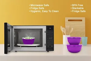 Stainless Steel Microwave Safe Euro Bowls 3 with lid-thumb2