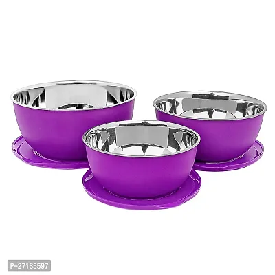 Stainless Steel Microwave Safe Euro Bowls 3 with lid-thumb4