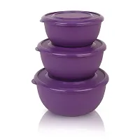 Zaib Premium Series Preserve  Serve: The Elite Collection of Food Bowls, Airtight Microwave Safe Re-heating Set 3-thumb1