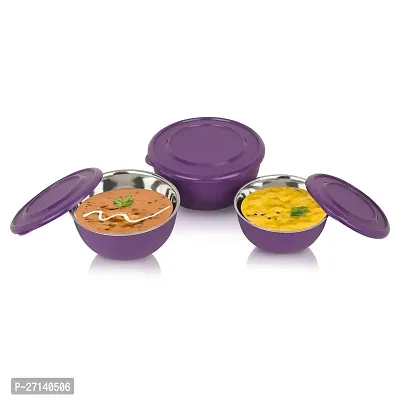 Zaib Premium Series Preserve  Serve: The Elite Collection of Food Bowls, Airtight Microwave Safe Re-heating Set 3-thumb4