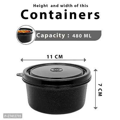 Zaib Microwave Safe airtight Dibbi | snacks Container | ( Capacity 400ml  pack of 1 ) tiffin contianer-thumb2