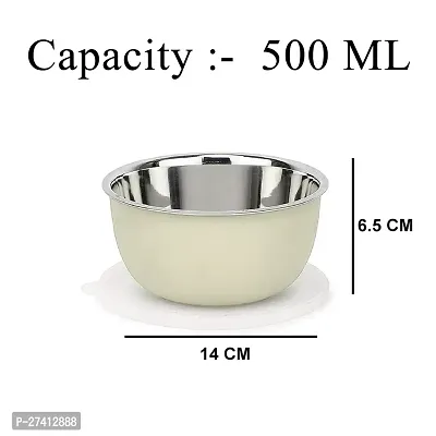 Zaib Food Storage container capacity 500ml pack of 1 multiple use as fridge container snacks and microwave reheating bowl-thumb2