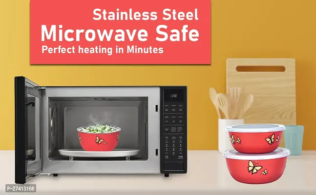 Zaib Microwave Safe Food Storage Bowl Set With Lid-thumb5