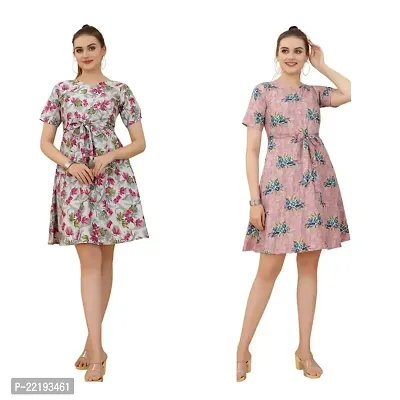 Cozke Enterprise||Western Dresses for Women||Cotton Straight Ladies Dress Combo||Affordable Crepe Ladies Dress Combo-thumb0
