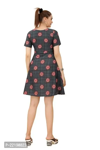 Cozke Enterprise||Midi Dress for Women||Affordable Dresses for Girls||Cotton Printed Ladies Dresses-thumb2