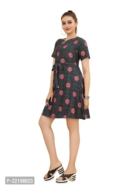 Cozke Enterprise||Midi Dress for Women||Affordable Dresses for Girls||Cotton Printed Ladies Dresses-thumb3