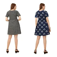 Cozke Enterprise||Dresses for Women||Casual Round Neck Dress Combo for Girls||Casual Round Neck Ladies Dress Combo-thumb1