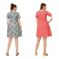 Cozke Enterprise||Western Dresses for Women||Cotton Printed Ladies Dress Combo||Exclusive Ladies Dress Combo-thumb1