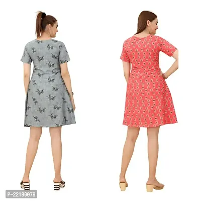Cozke Enterprise||Western Dresses for Women||Cotton Printed Ladies Dress Combo||Exclusive Ladies Dress Combo-thumb2