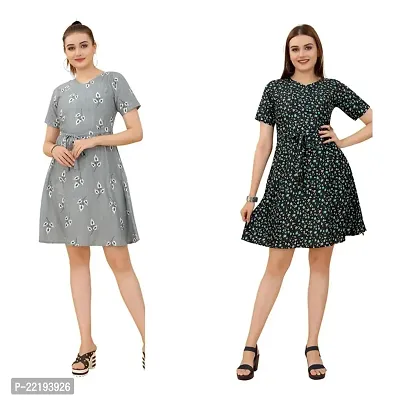 Cozke Enterprise||Printed Western Dress for Women||Casual Dress||Affordable 3 by 4 Sleeves Dress